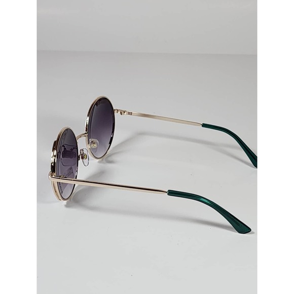 FGX by Foster Grant Gold & Green Full Round Metal Frame Sunglasses 52077FGX314 - Picture 4 of 11